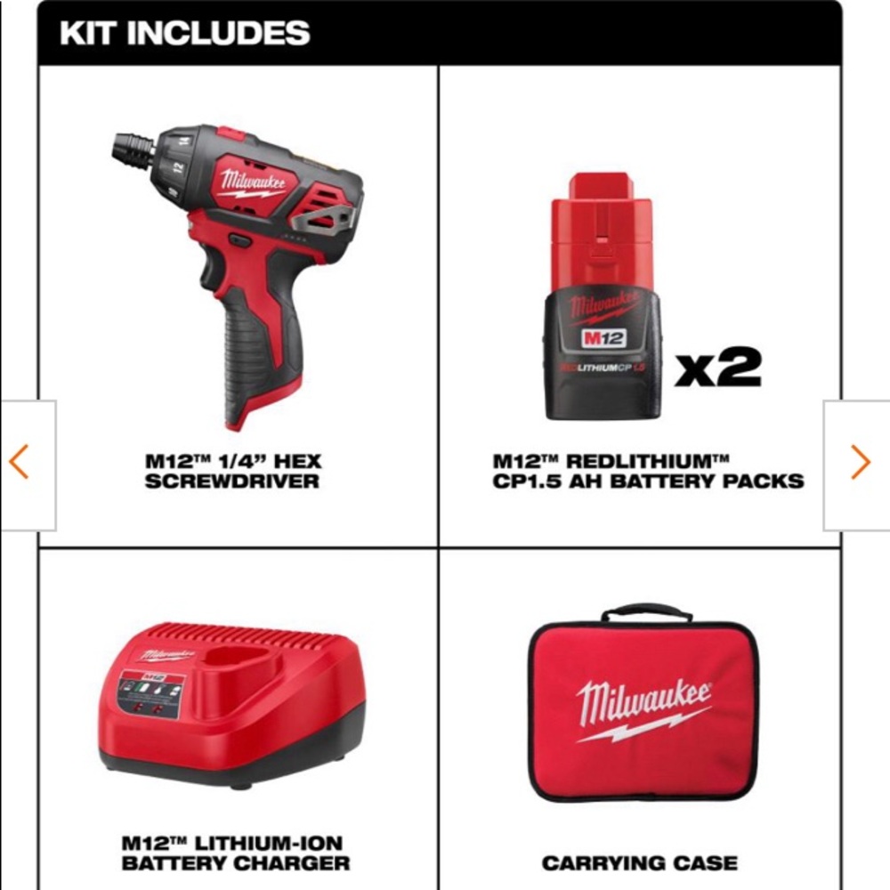 M12 12-Volt Lithium-Ion Cordless 1/4 in.